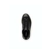 top-down-view - Men's Black Leather Biker Boots