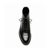 top-down-view - Men's Black Leather Cap Toe Boots