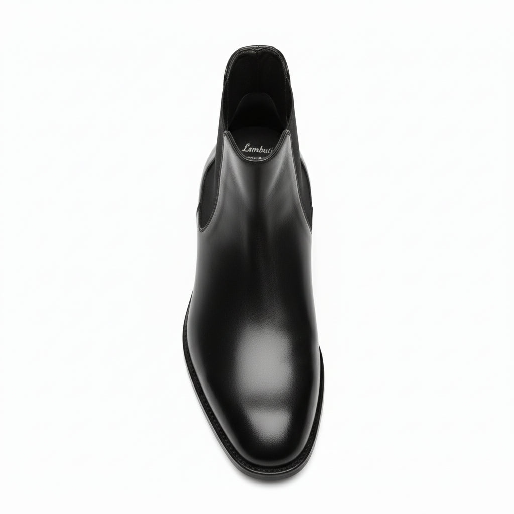 top-down-view - Men's Black Leather Chelsea Boots