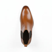 top-down-view - Men's Black Leather Chelsea Boots