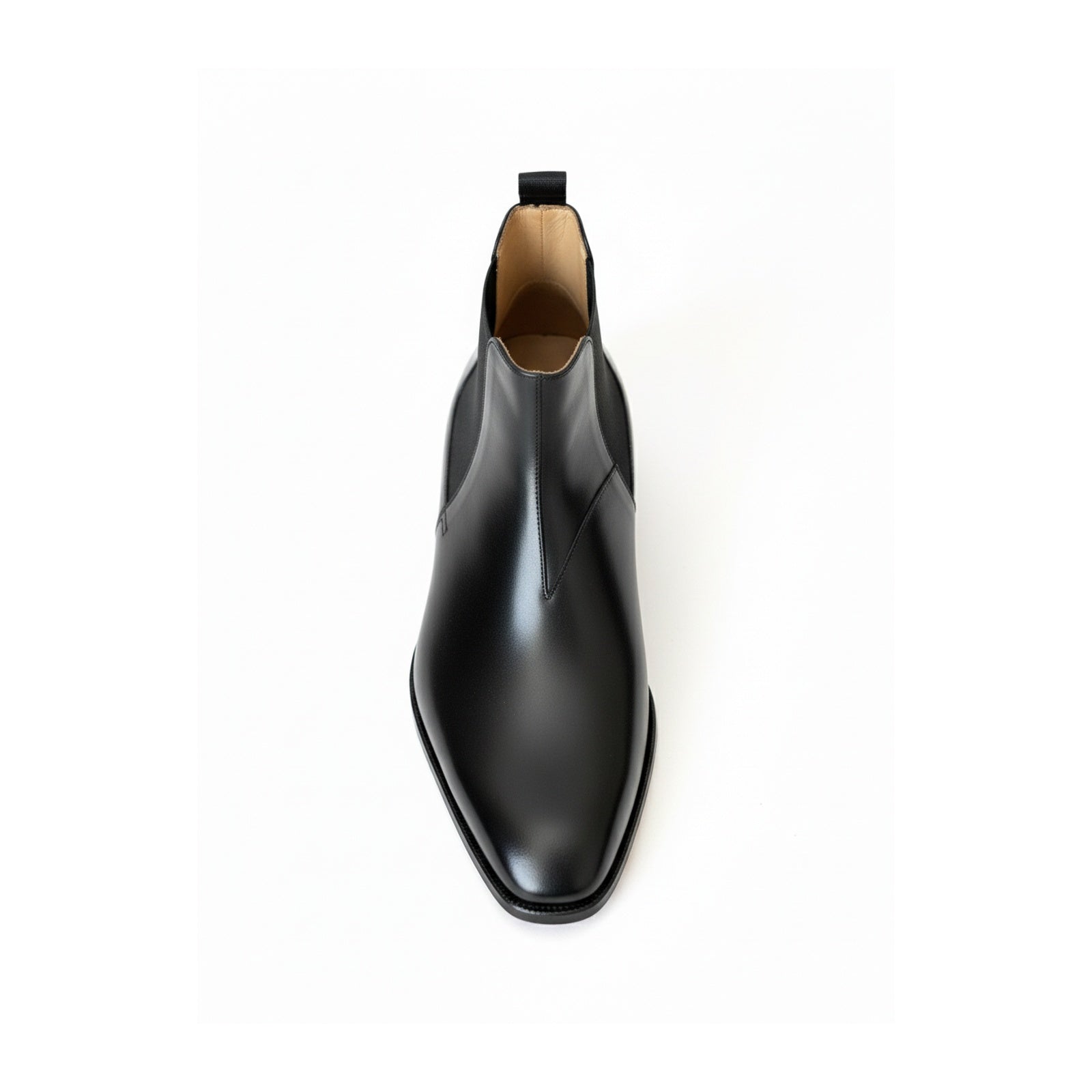 top-down-view - Men's Black Leather Chelsea Boots