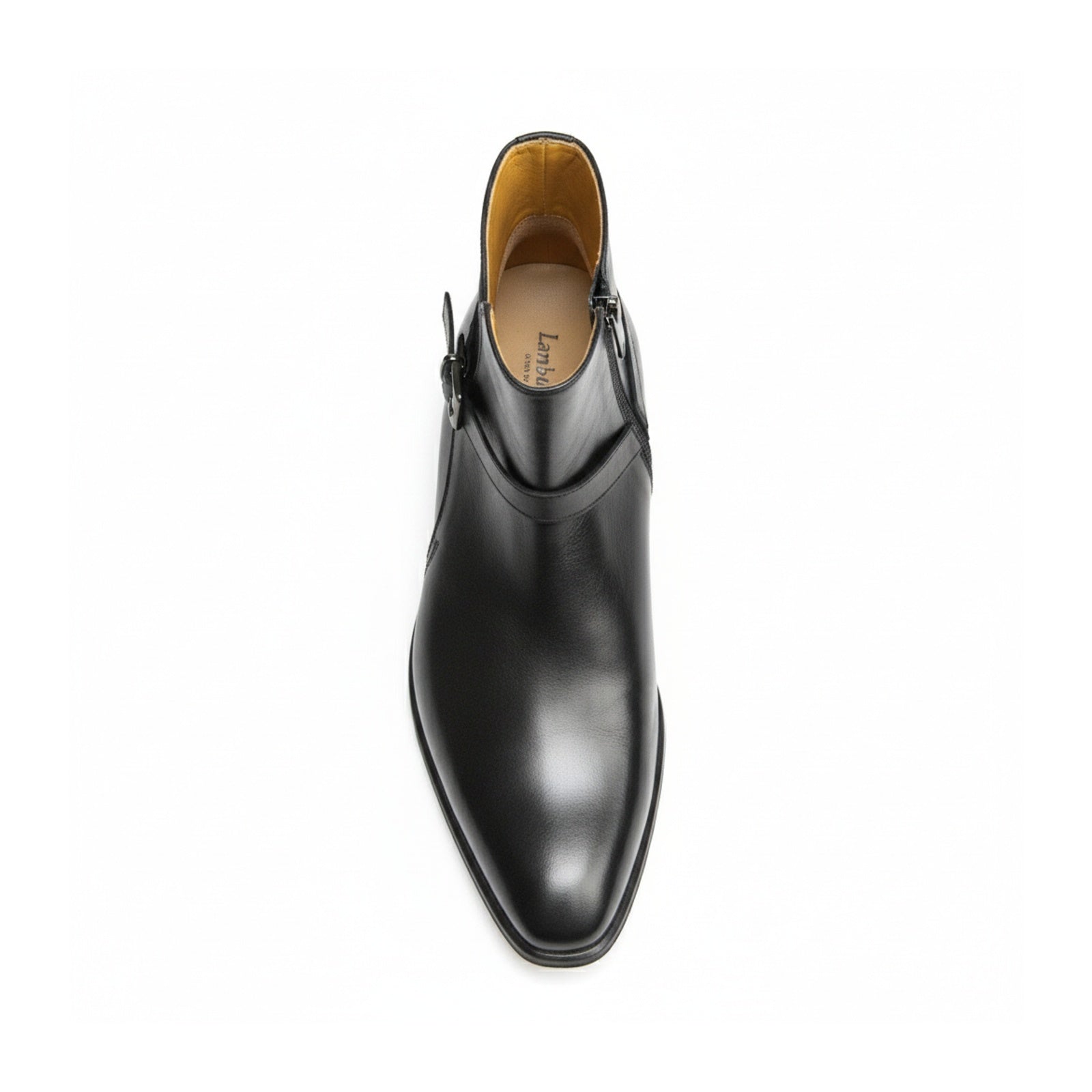 top-down-view - Men's Black Leather Jodhpurs Ankle Boots