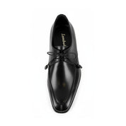 top-down-view - Men's Black Leather Oxford Dress Shoes