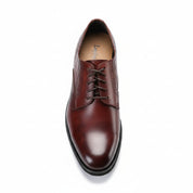 top-down-view - Men's Black Leather Oxford Dress Shoes