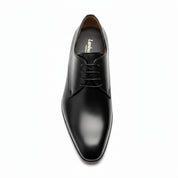top-down-view - Men's Black Leather Oxford Dress Shoes