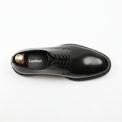 top-down-view - Men's Black Leather Oxford Shoes