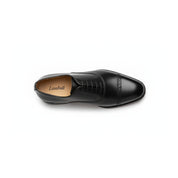 top-down-view - Men's Black Leather Oxford Wingtip Dress Shoes