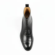 top-down-view - Men's Black Leather Tuxedo Boots