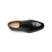 top-down-view - Men's Black Leather Tuxedo Oxford Dress Shoes