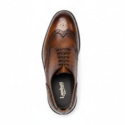 top-down-view - Men's Black Leather Wingtip Oxfords