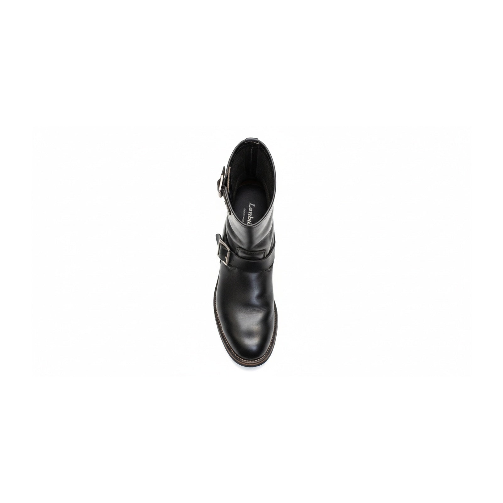 top-down-view - Men's Black Leather Work Boots