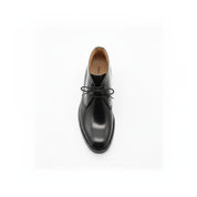 top-down-view - Men's Black Patent Leather Dress Boots
