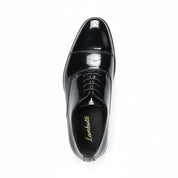 top-down-view - Men's Black Patent Leather Formal Dress Shoes