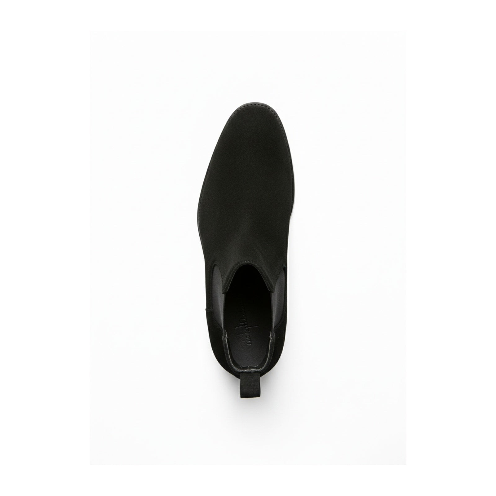 top-down-view - Men's Black Suede Chelsea Boots