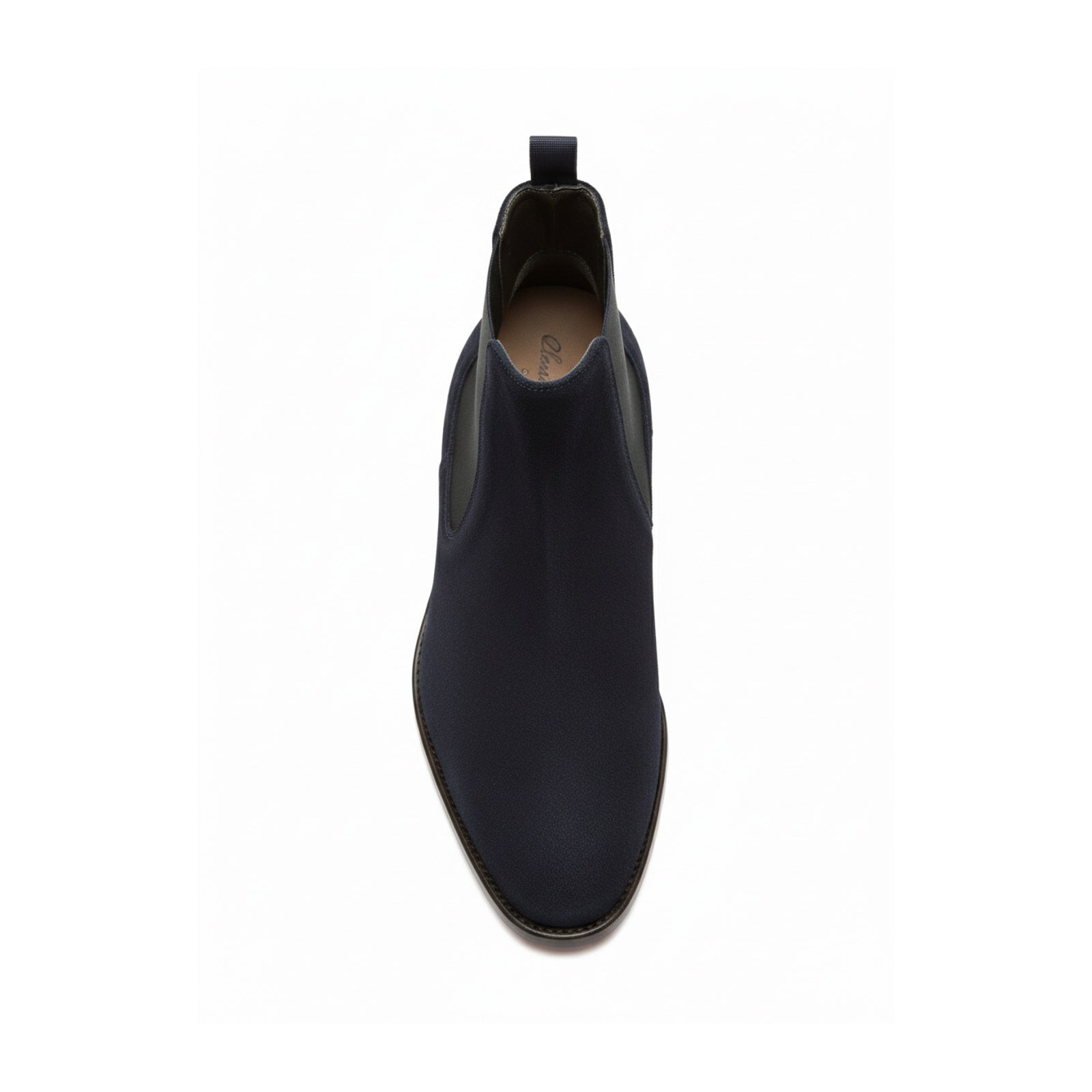 top-down-view - Men's Blue Suede Chelsea Boots
