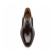 top-down-view - Men's Brown Cow Leather Ankle Boots
