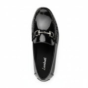 top-down-view - Men's Brown Cow Leather Bit Loafers