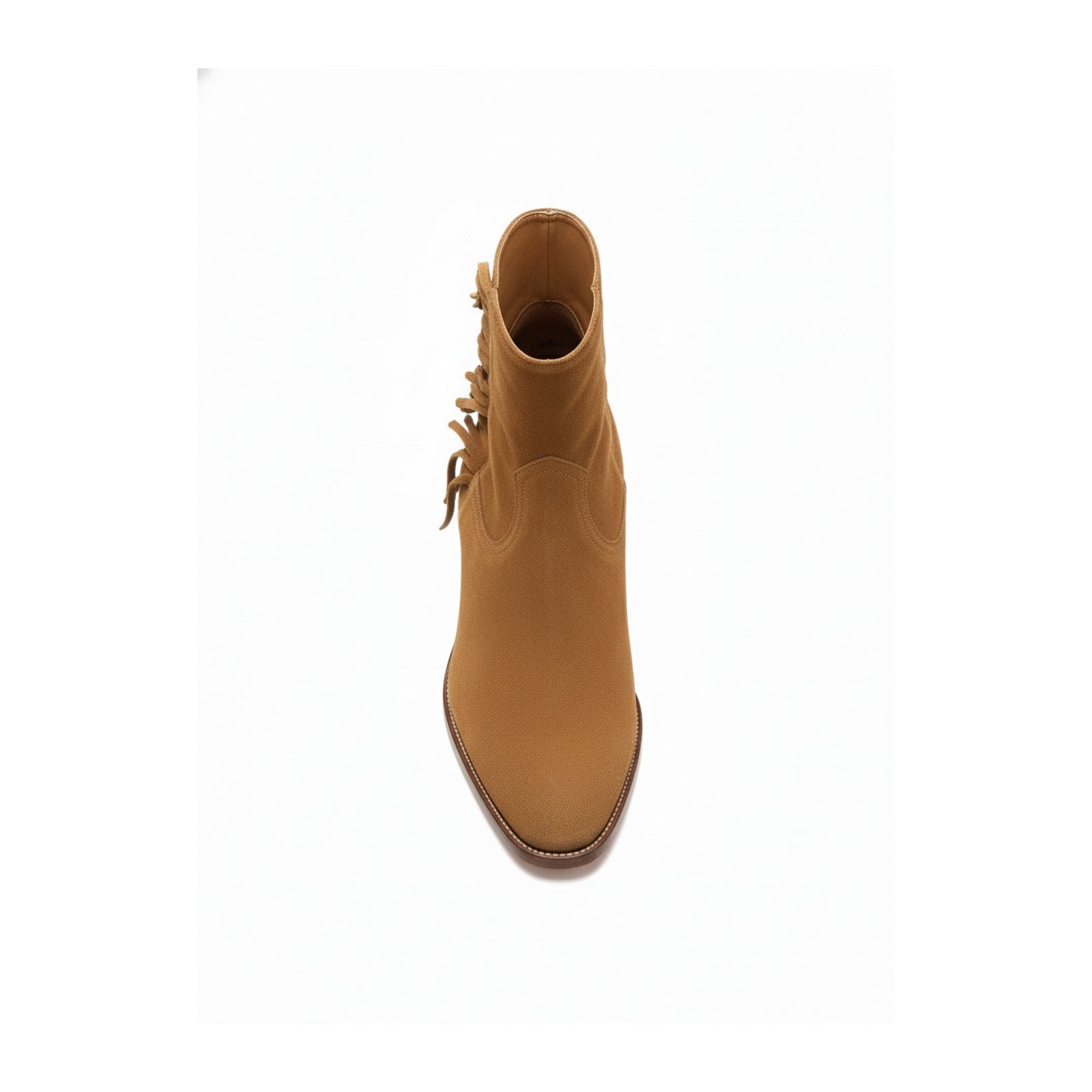 top-down-view - Men's Brown Leather Ankle Boots