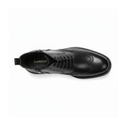 top-down-view - Men's Brown Leather Brogue Boots