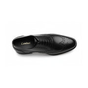 top-down-view - Men's Brown Leather Brogue Dress Shoes