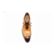 top-down-view - Men's Brown Leather Brogue Dress Shoes