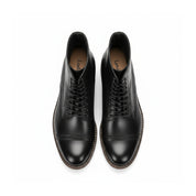 top-down-view - Men's Brown Leather Brogue Lace-up Boots