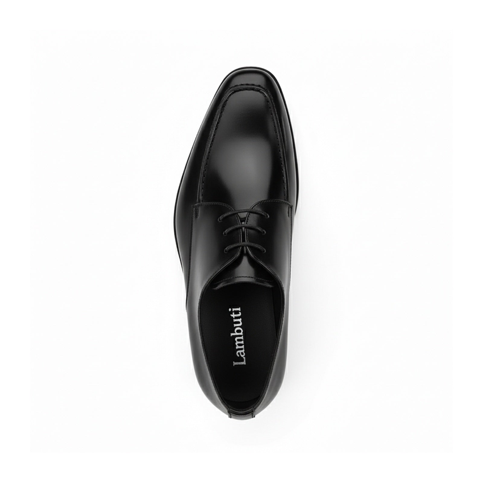 top-down-view - Men's Brown Leather Brogue Shoes