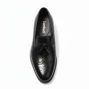 top-down-view - Men's Brown Leather Casual Loafers