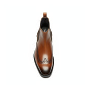 top-down-view - Men's Brown Leather Chelsea Boots