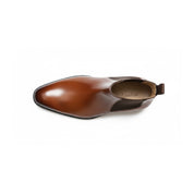 top-down-view - Men's Brown Leather Chelsea Boots
