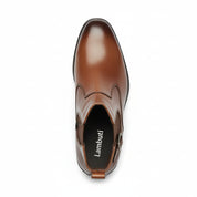 top-down-view - Men's Brown Leather Chelsea Boots
