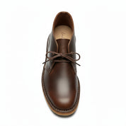 top-down-view - Men's Brown Leather Desert Boots
