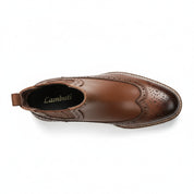 top-down-view - Men's Brown Leather Dress Boots