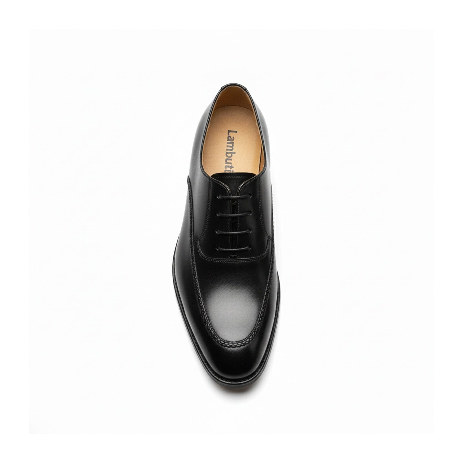 top-down-view - Men's Brown Leather Dress Oxfords