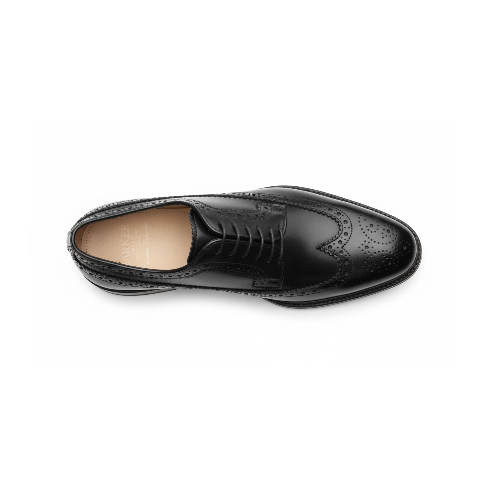top-down-view - Men's Brown Leather Dress Shoes