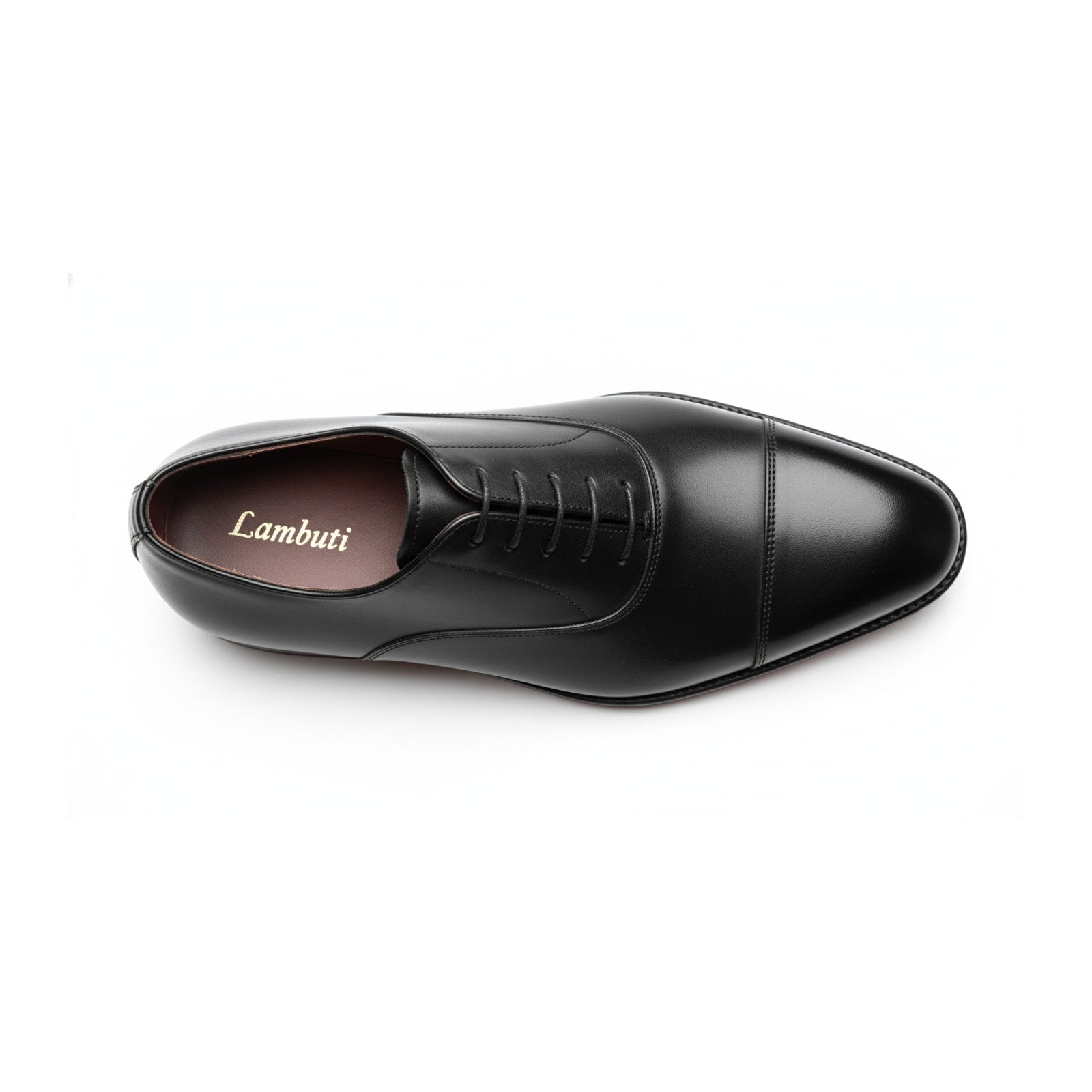 top-down-view - Men's Brown Leather Formal Dress Shoes
