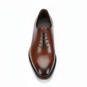 top-down-view - Men's Brown Leather Oxford Dress Shoes