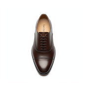 top-down-view - Men's Brown Leather Oxford Dress Shoes