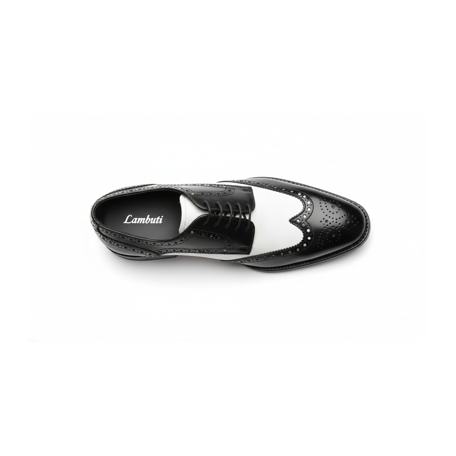 top-down-view - Men's Brown Leather Wingtip Brogues