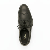 top-down-view - Men's Brown Leather Wingtip Oxford Shoes