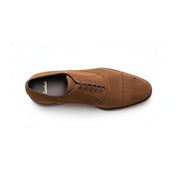 Men's Brown Suede Brogue Dress Shoes - top-down-view