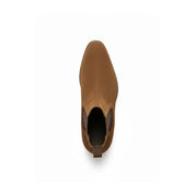 top-down-view - Men's Brown Suede Chelsea Ankle Boots