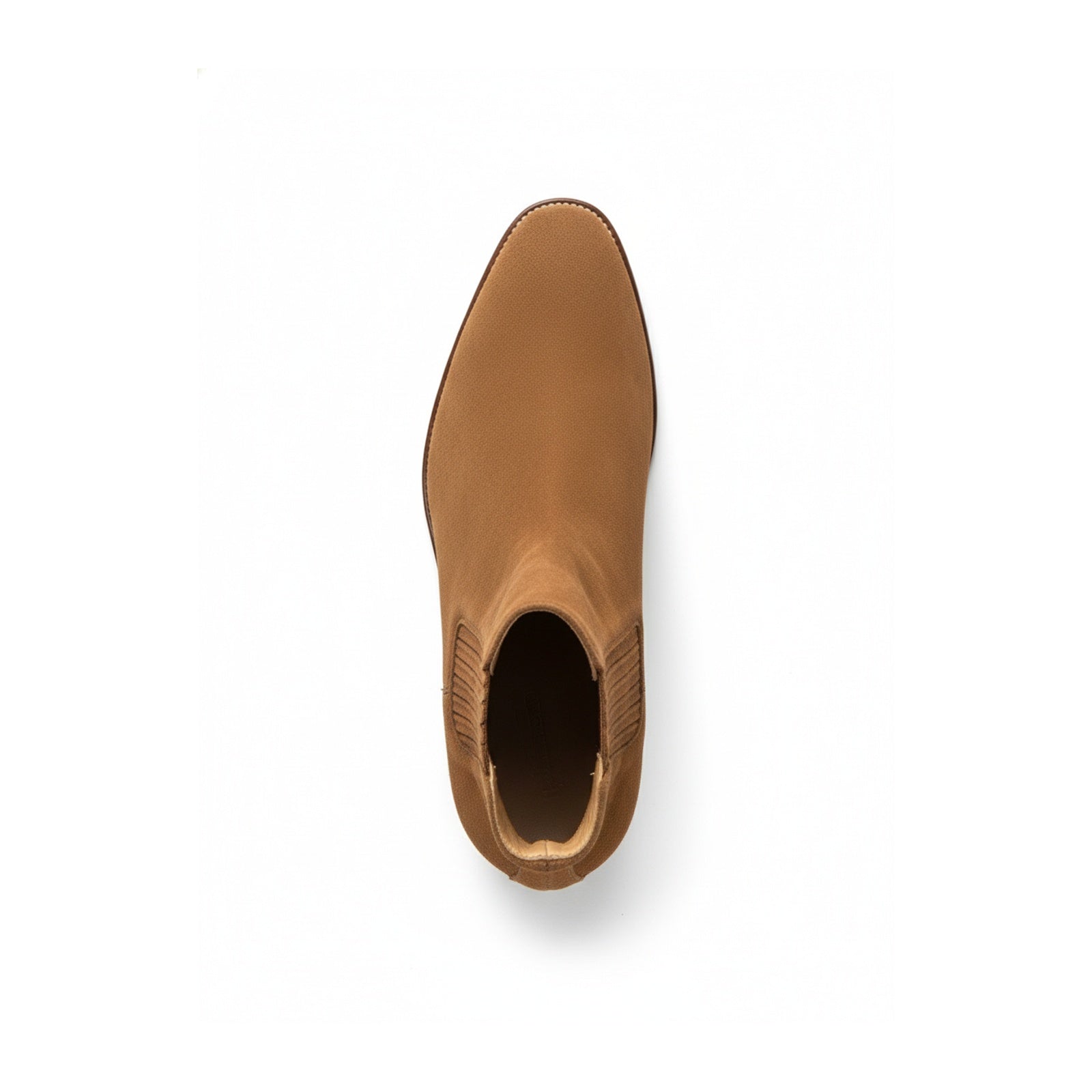 top-down-view - Men's Brown Suede Chelsea Boots