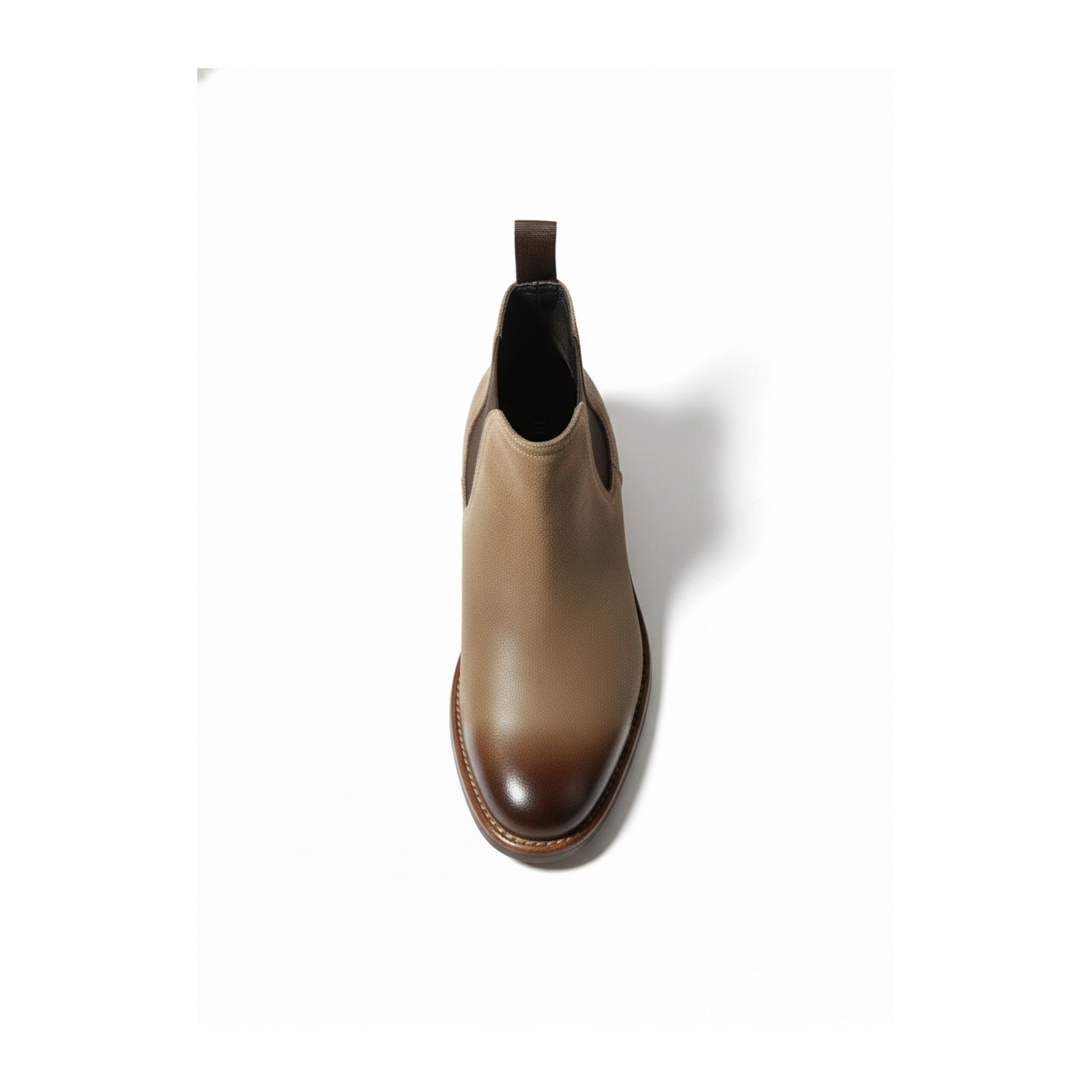 top-down-view - Men's Brown Suede Chelsea Boots