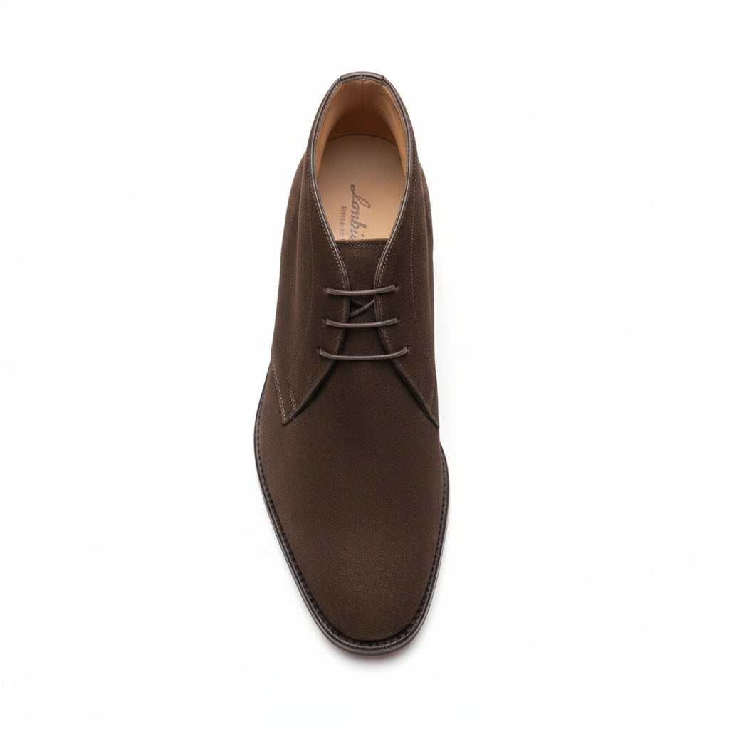top-down-view - Men's Brown Suede Dress Boots