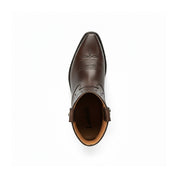top-down-view - Men's Brown Western Cowboy Leather Boots