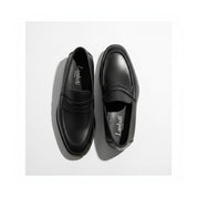 top-down-view - Men's Classic Leather Loafer Shoes