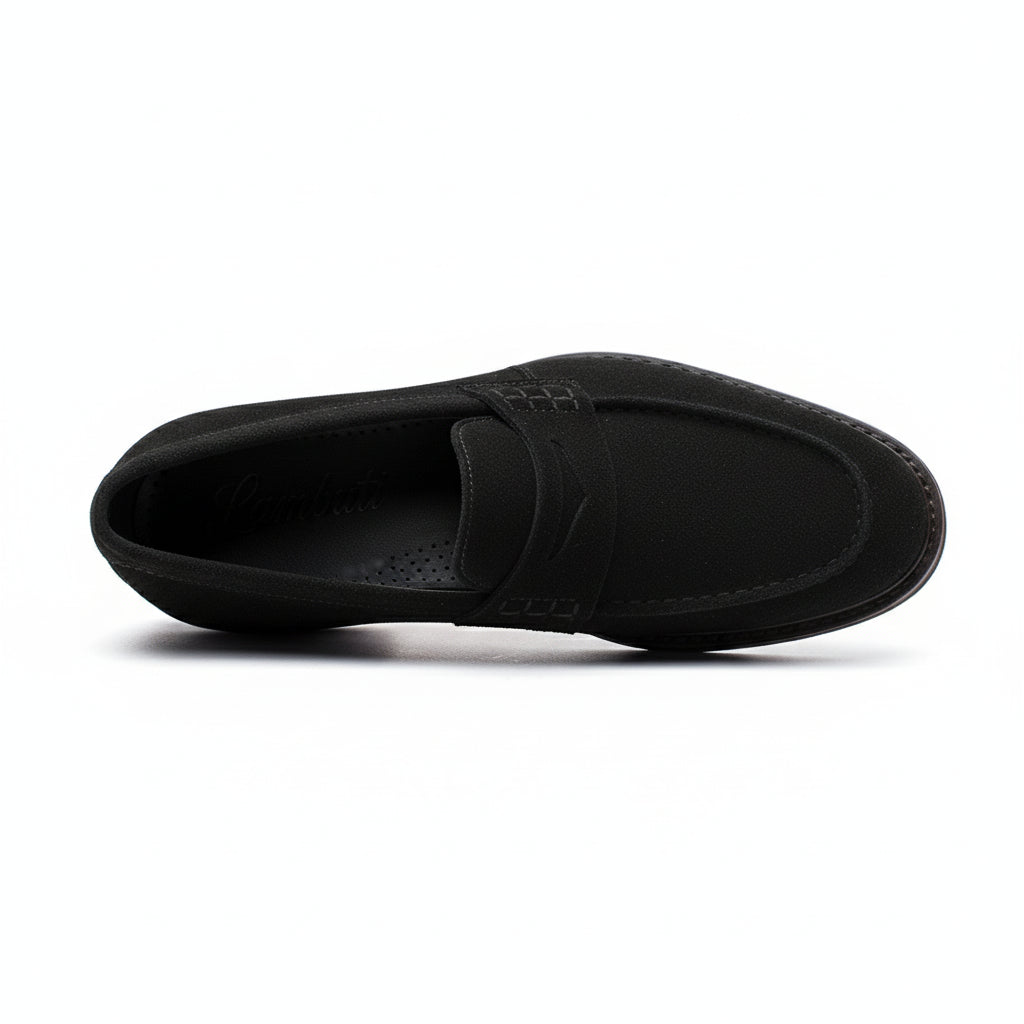 top-down-view - Men's Classic Suede Slip-On Loafers