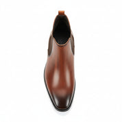 top-down-view - Men's Cow Leather Chelsea Boots with Comfort Fit