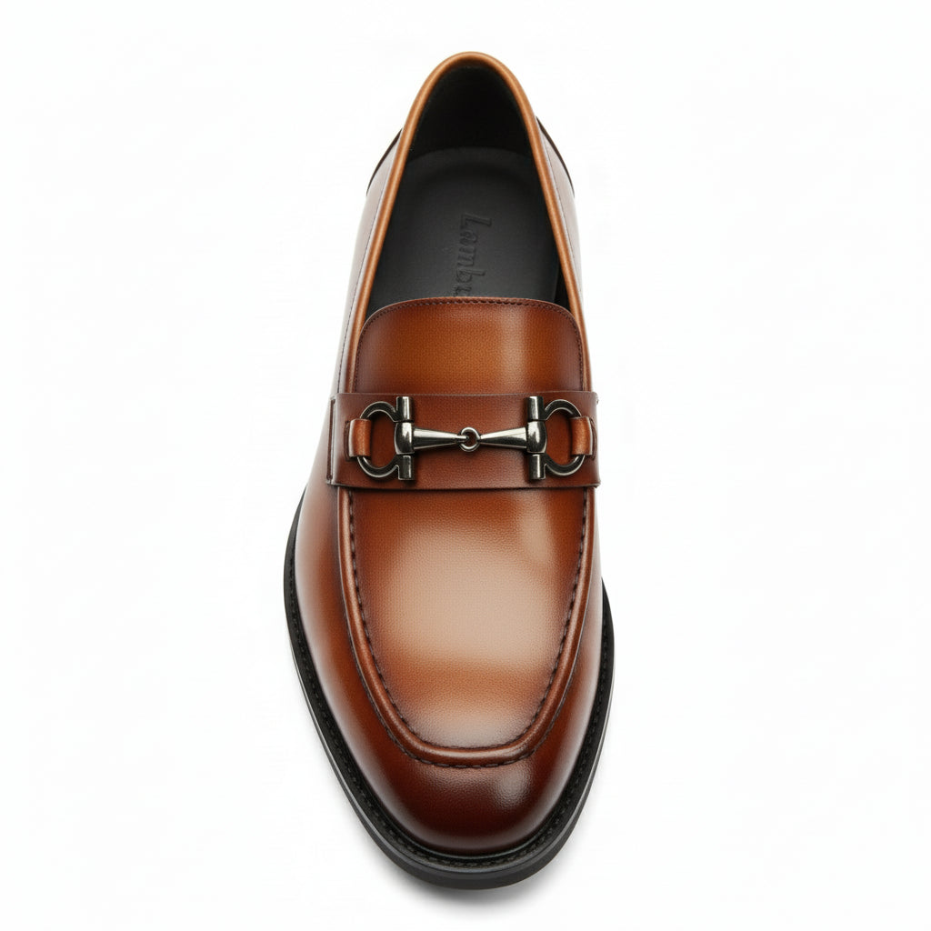 top-down-view - Men's Cow Leather Classic Loafers